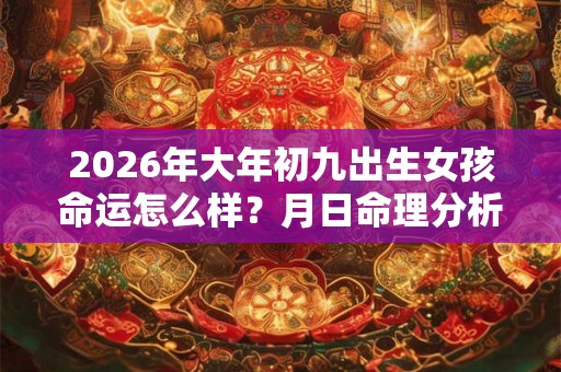 2026年大年初九出生女孩命运怎么样?月日命理分析! 2026年大年初九出生女孩命运怎么样?月日命理分析!