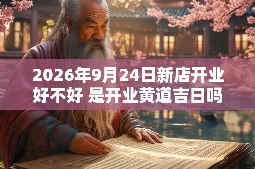 2026年9月24日新店开业好不好 是开业黄道吉日吗