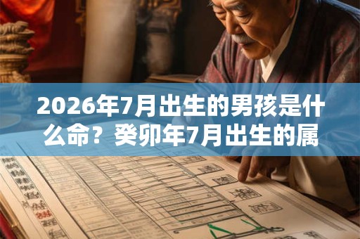 2026年7月出生的男孩是什么命？癸卯年7月出生的属兔男孩运势怎么样