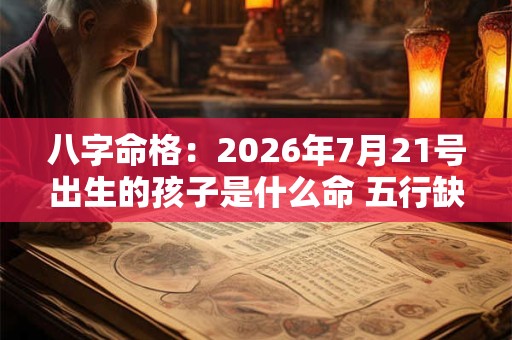 八字命格:2026年7月21号出生的孩子是什么命 五行缺什么 八字命格:2026年7月21号出生的孩子是什么命 五行缺什么