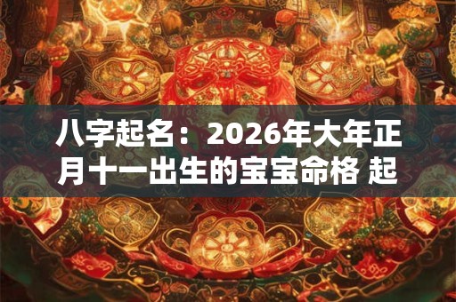 八字起名：2026年大年正月十一出生的宝宝命格 起什么名字好