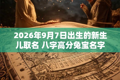 2026年9月7日出生的新生儿取名 八字高分兔宝名字 2026年9月7日出生的新生儿取名 八字高分兔宝名字