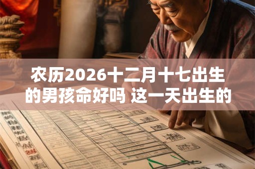 农历2026十二月十七出生的男孩命好吗 这一天出生的男孩命好 农历2026十二月十七出生的男孩命好吗 这一天出生的男孩命好