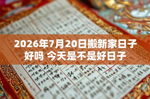 2026年7月20日搬新家日子好吗 今天是不是好日子