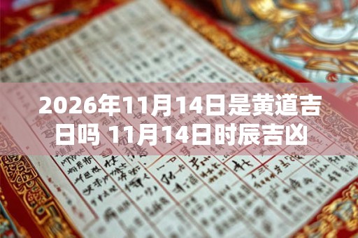 2026年11月14日是黄道吉日吗 11月14日时辰吉凶 2026年11月14日是黄道吉日吗 11月14日时辰吉凶