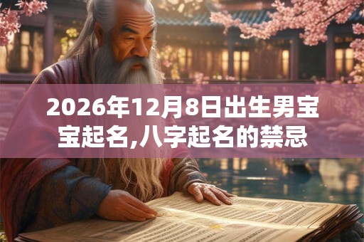 2026年12月8日出生男宝宝起名,八字起名的禁忌 2026年12月8日出生男宝宝起名,八字起名的禁忌