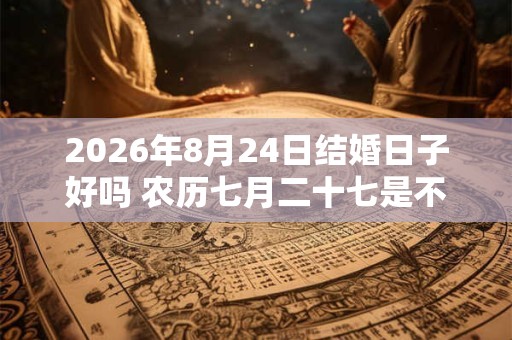 2026年8月24日结婚日子好吗 农历七月二十七是不是婚嫁吉日