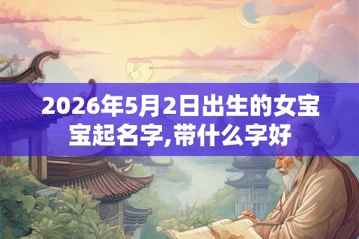 2026年5月2日出生的女宝宝起名字,带什么字好