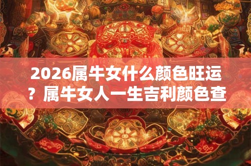 2026属牛女什么颜色旺运？属牛女人一生吉利颜色查询
