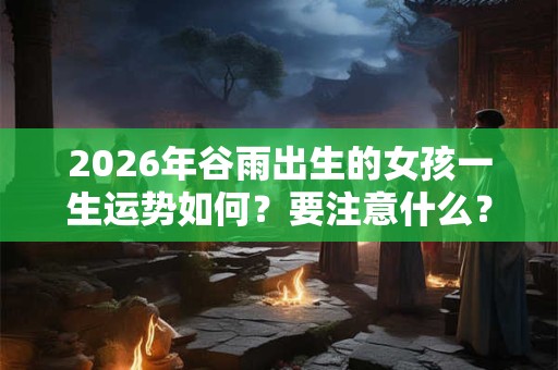 2026年谷雨出生的女孩一生运势如何?要注意什么? 2026年谷雨出生的女孩一生运势如何?要注意什么?