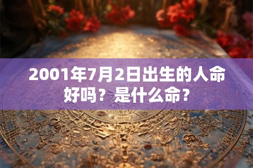 2001年7月2日出生的人命好吗？是什么命？