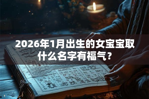 2026年1月出生的女宝宝取什么名字有福气？