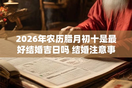 2026年农历腊月初十是最好结婚吉日吗 结婚注意事项分析