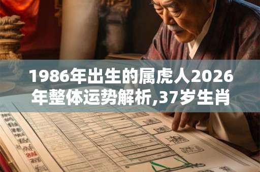 1986年出生的属虎人2026年整体运势解析,37岁生肖虎的运程 1986年出生的属虎人2026年整体运势解析,37岁生肖虎的运程