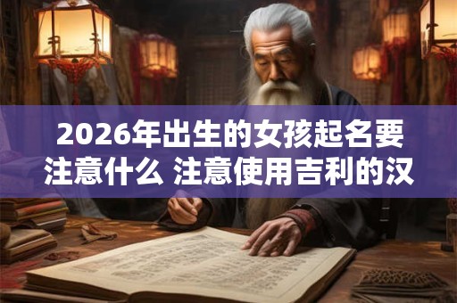 2026年出生的女孩起名要注意什么 注意使用吉利的汉字 2026年出生的女孩起名要注意什么 注意使用吉利的汉字