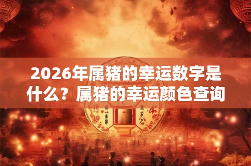 2026年属猪的幸运数字是什么？属猪的幸运颜色查询