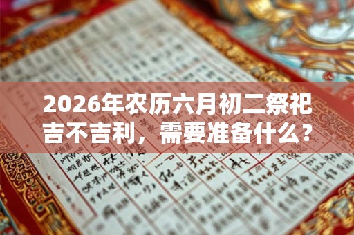 2026年农历六月初二祭祀吉不吉利，需要准备什么？