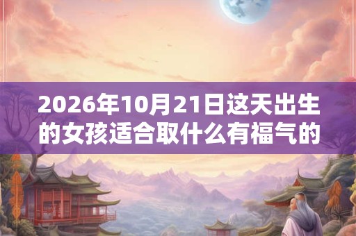 2026年10月21日这天出生的女孩适合取什么有福气的名字？