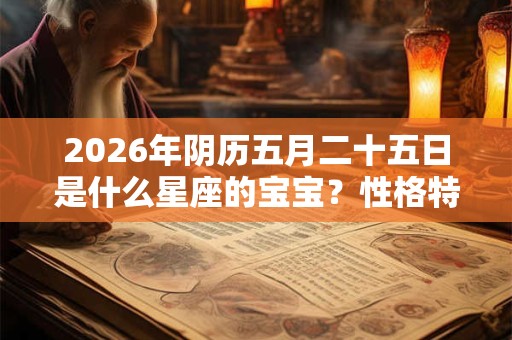 2026年阴历五月二十五日是什么星座的宝宝？性格特质详解