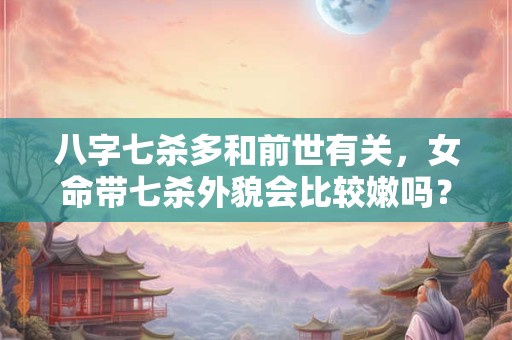 八字七杀多和前世有关,女命带七杀外貌会比较嫩吗? 八字七杀多和前世有关,女命带七杀外貌会比较嫩吗?