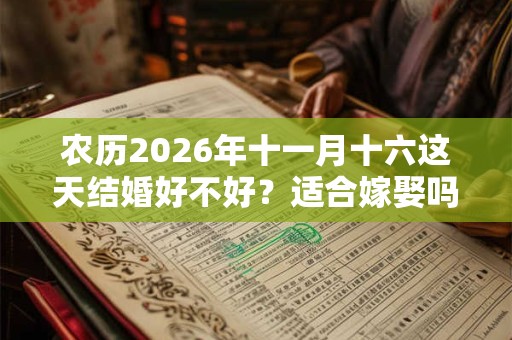 农历2026年十一月十六这天结婚好不好？适合嫁娶吗