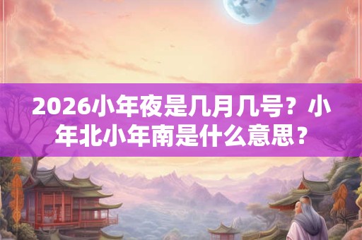 2026小年夜是几月几号？小年北小年南是什么意思？