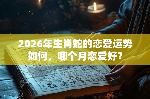 2026年生肖蛇的恋爱运势如何，哪个月恋爱好？