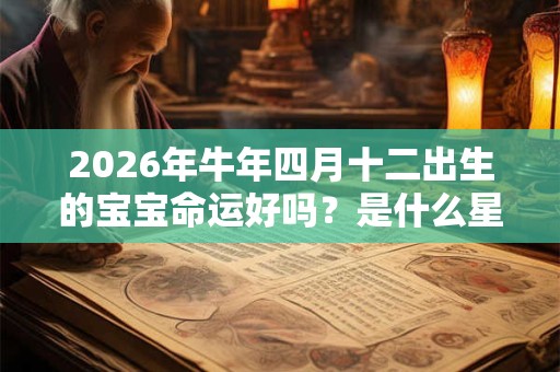 2026年牛年四月十二出生的宝宝命运好吗？是什么星座？