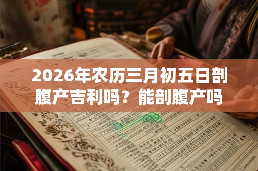 2026年农历三月初五日剖腹产吉利吗？能剖腹产吗