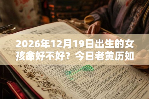 2026年12月19日出生的女孩命好不好？今日老黄历如何？