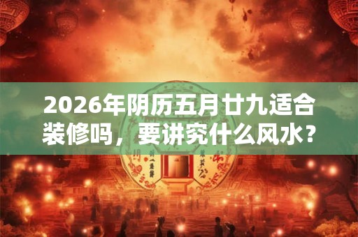 2026年阴历五月廿九适合装修吗，要讲究什么风水？