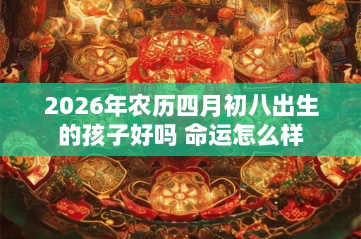 2026年农历四月初八出生的孩子好吗 命运怎么样 2026年农历四月初八出生的孩子好吗 命运怎么样