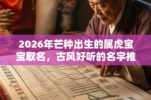 2026年芒种出生的属虎宝宝取名，古风好听的名字推荐