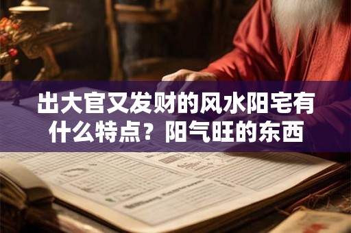 出大官又发财的风水阳宅有什么特点？阳气旺的东西