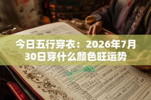 今日五行穿衣：2026年7月30日穿什么颜色旺运势