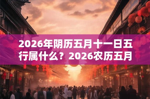 2026年阴历五月十一日五行属什么？2026农历五月十一对应的五行属性