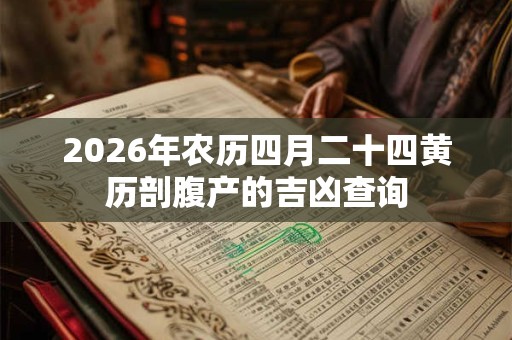 2026年农历四月二十四黄历剖腹产的吉凶查询