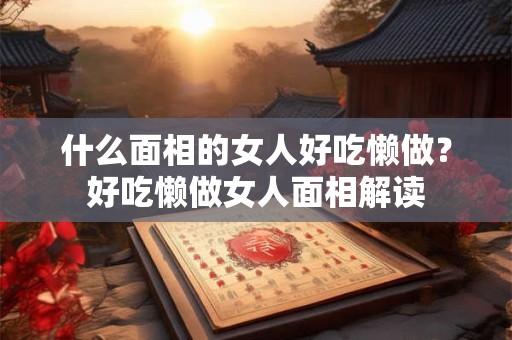 什么面相的女人好吃懒做？好吃懒做女人面相解读