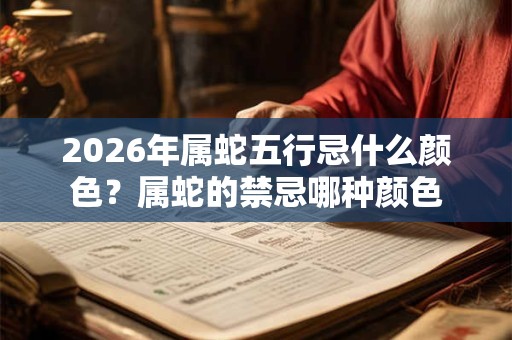 2026年属蛇五行忌什么颜色？属蛇的禁忌哪种颜色