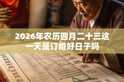 2026年农历四月二十三这一天是订婚好日子吗