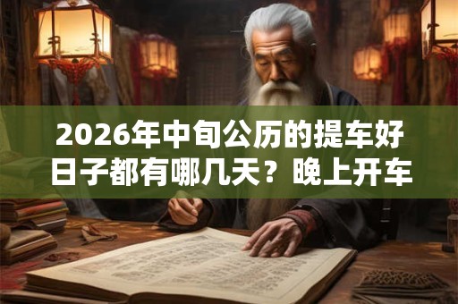2026年中旬公历的提车好日子都有哪几天?晚上开车的禁忌 2026年中旬公历的提车好日子都有哪几天?晚上开车的禁忌