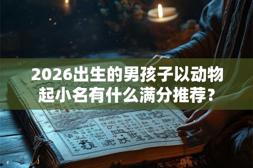 2026出生的男孩子以动物起小名有什么满分推荐？