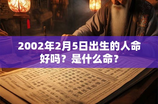 2002年2月5日出生的人命好吗？是什么命？