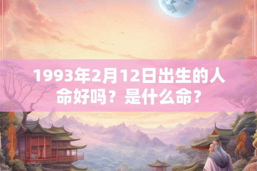 1993年2月12日出生的人命好吗？是什么命？