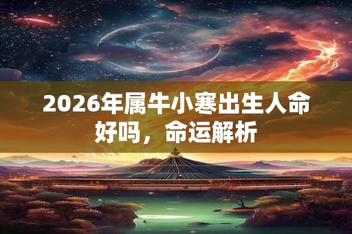 2026年属牛小寒出生人命好吗，命运解析