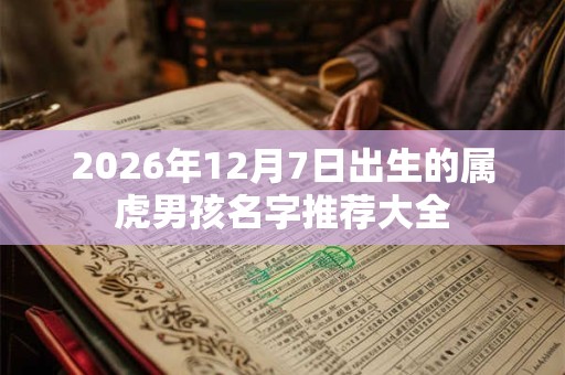 2026年12月7日出生的属虎男孩名字推荐大全 2026年12月7日出生的属虎男孩名字推荐大全