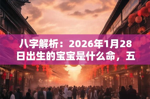 八字解析：2026年1月28日出生的宝宝是什么命，五行缺什么