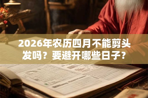 2026年农历四月不能剪头发吗？要避开哪些日子？