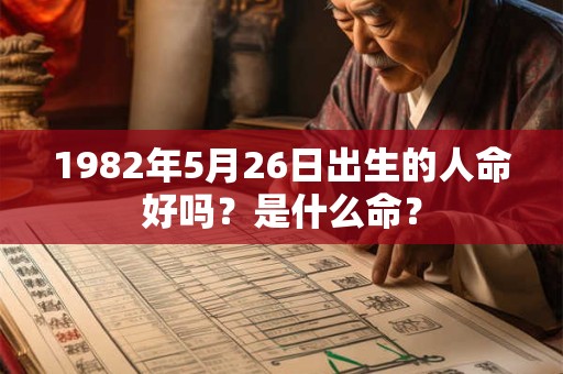 1982年5月26日出生的人命好吗?是什么命? 1982年5月26日出生的人命好吗?是什么命?