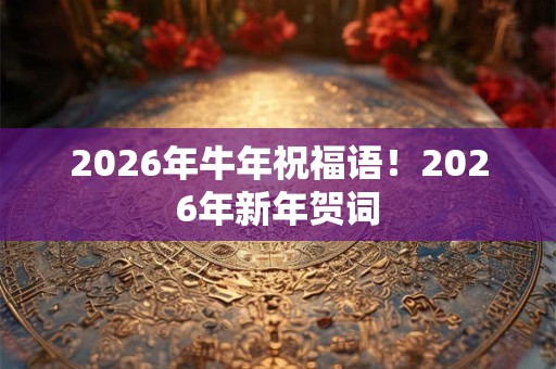 2026年牛年祝福语！2026年新年贺词